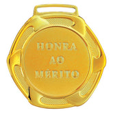 Medalha ouro vitória 75001 7,5 cm com fita azul